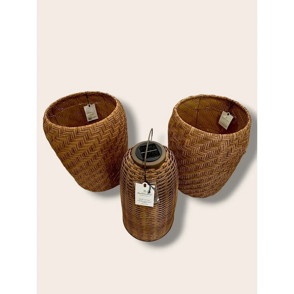 Woven Solar Lantern Tall - Hearth & Hand Magnolia, Target